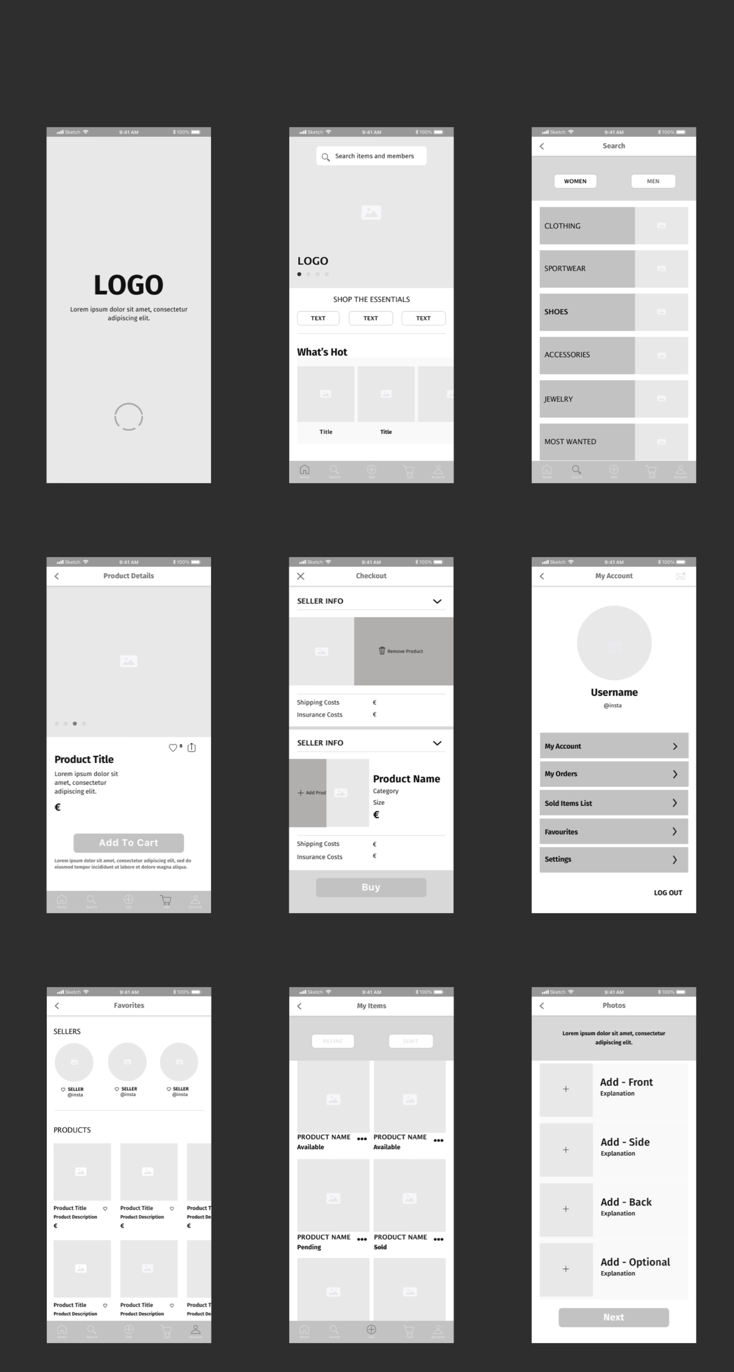 Wireframes